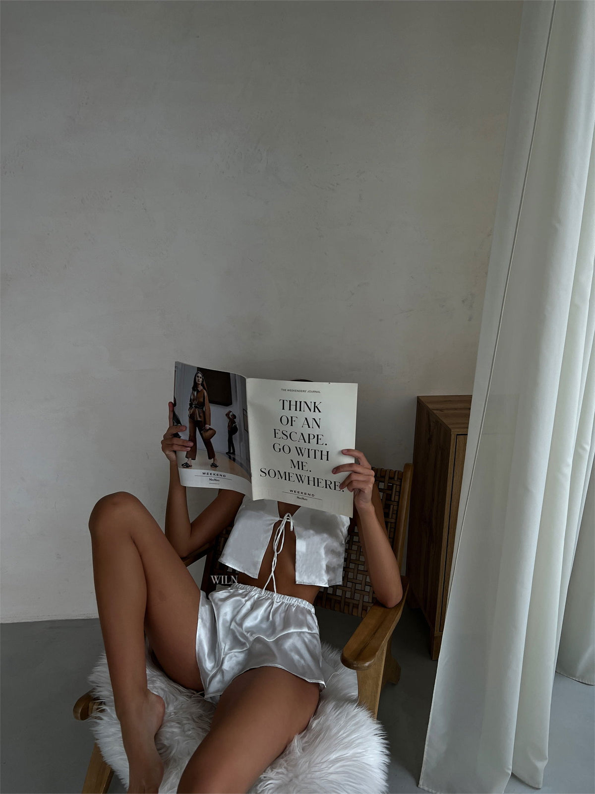 CRUSH Luxurious White Satin 2 Piece Loungewear Shorts Set