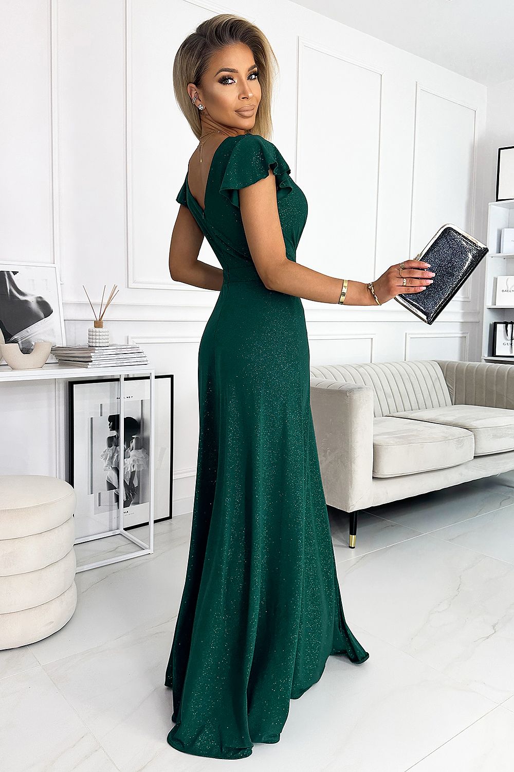 Crystal Occasion Long Occasion Dress | Numoco