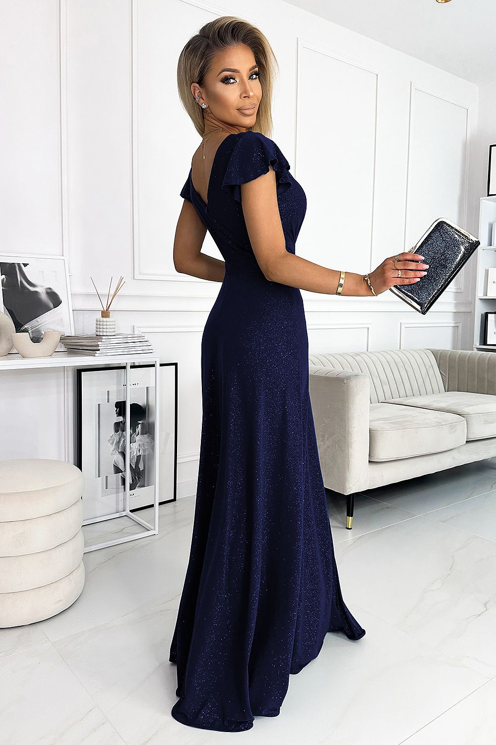 Crystal Occasion Long Occasion Dress | Numoco