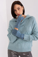AT Dual-Material Touchscreen Gloves blue