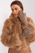 AT Dual-Material Touchscreen Gloves beige 3