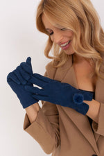 AT Geometric Pompom Insulated Gloves