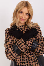 AT Geometric Pattern Gloves black