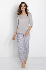 Momenti Per Me Special Moments Two-Piece Pyjama Set grey