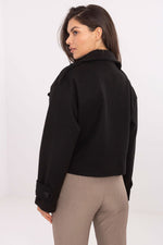 Rue Paris Short Eco-Leather Trench Coat