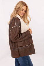 Factory Price Faux Fur Lapel Jacket