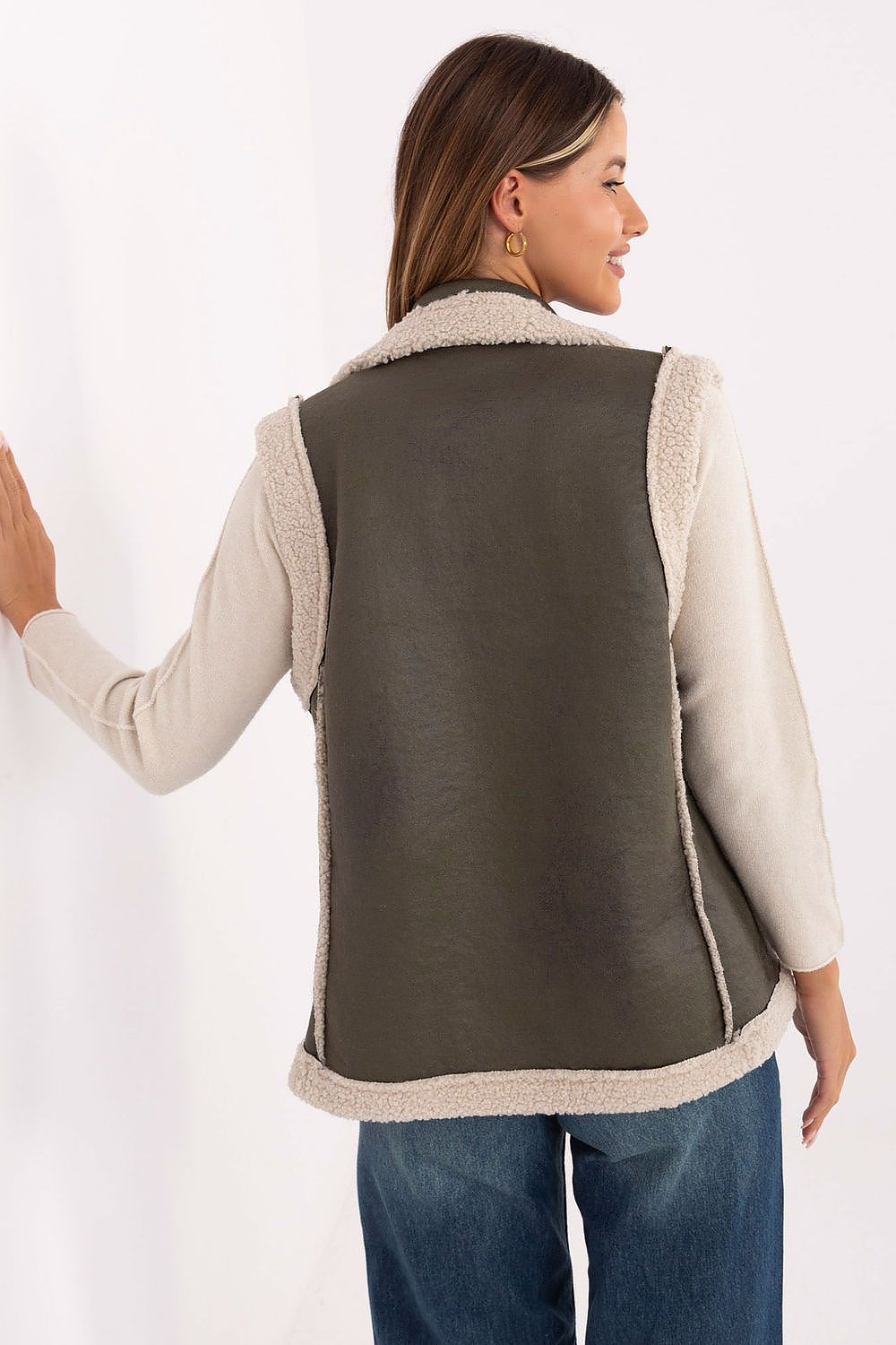 Factory Price Faux Fur Gilet Vest