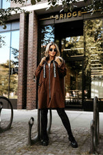 Numoco Hooded Drawstring Coat