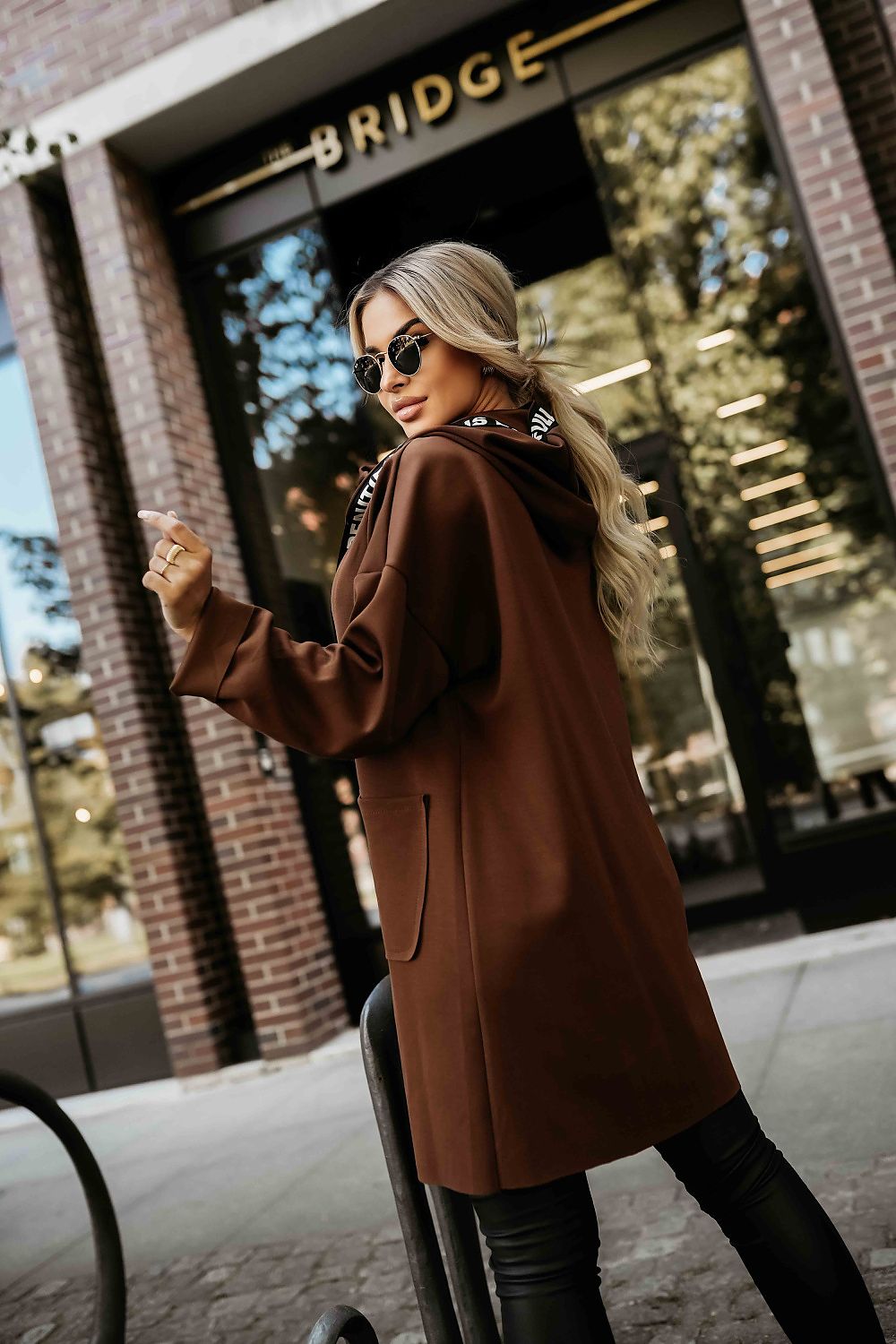 Numoco Hooded Drawstring Coat