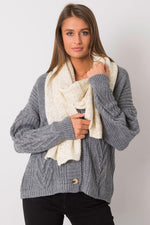 AT Metallic Thread Scarf beige 2 one-size-fits-all