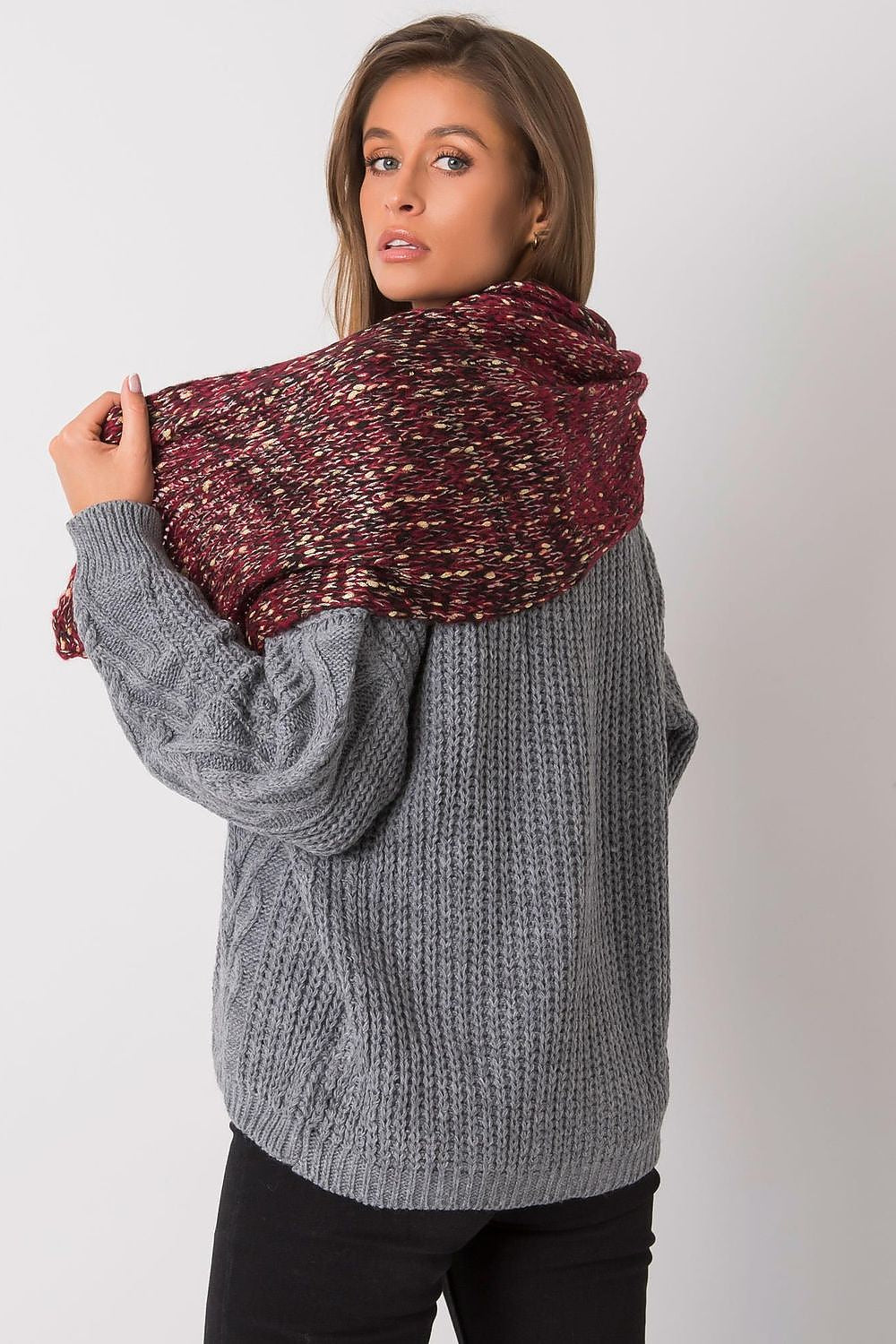 AT Metallic Thread Scarf