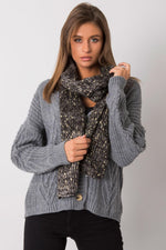 AT Metallic Thread Scarf black one-size-fits-all