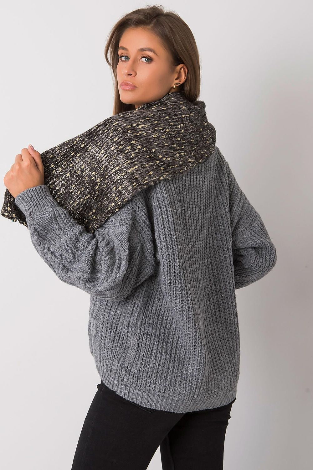 AT Metallic Thread Scarf