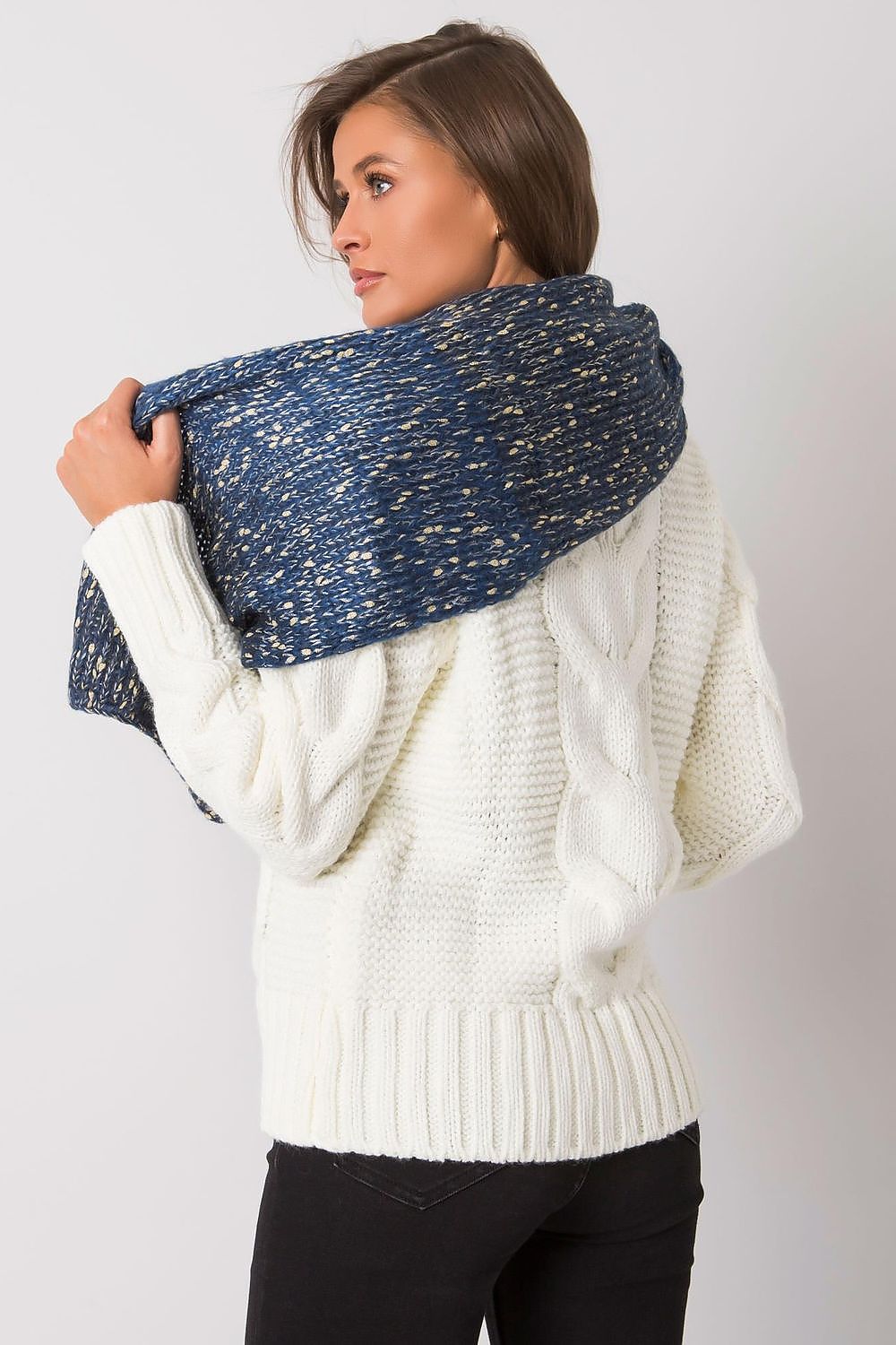 AT Metallic Thread Scarf