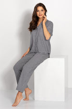 Momenti Per Me Checkered Two-Piece Pyjama Set
