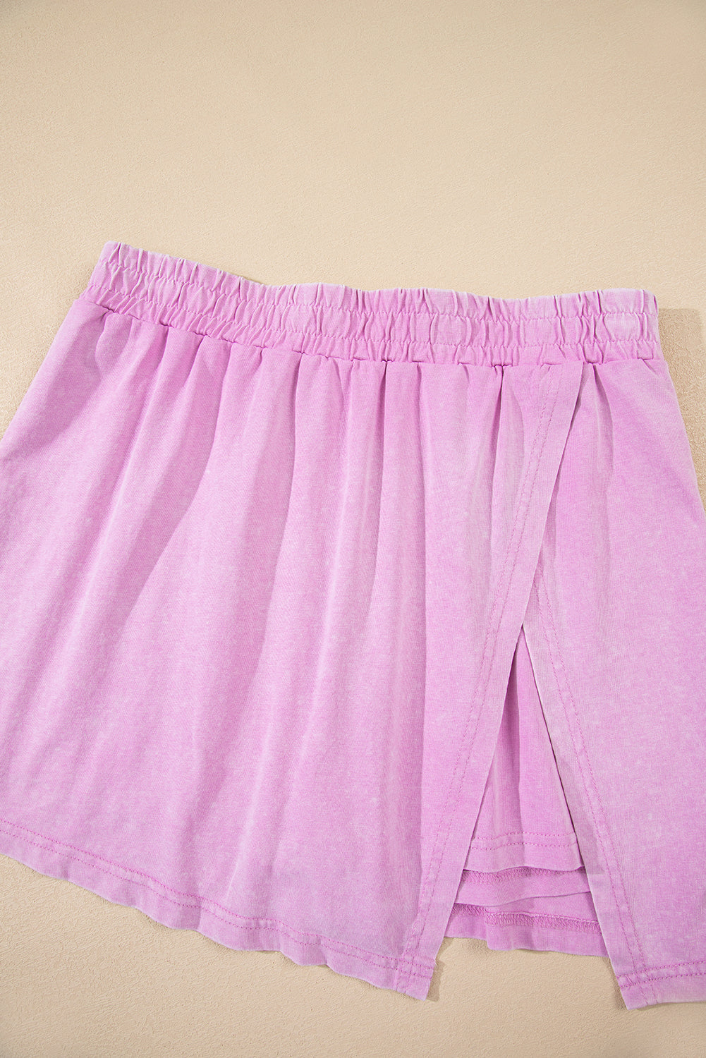 Two Piece Mineral Wash Cotton Loungewear Set