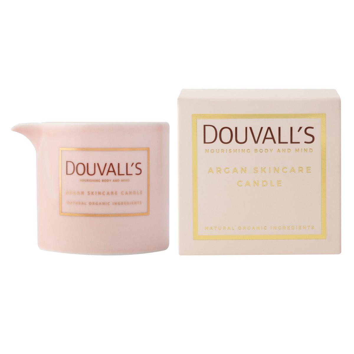 Douvall's Argan Massage Candle - Orangery Orchard 180g | Intensely Nourishing and Hydrating Body Treatment