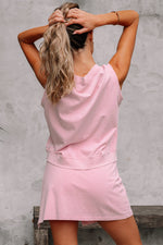 Two Piece Mineral Wash Cotton Loungewear Set