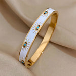 Enamel & Gold All-Seeing Eye Bracelet