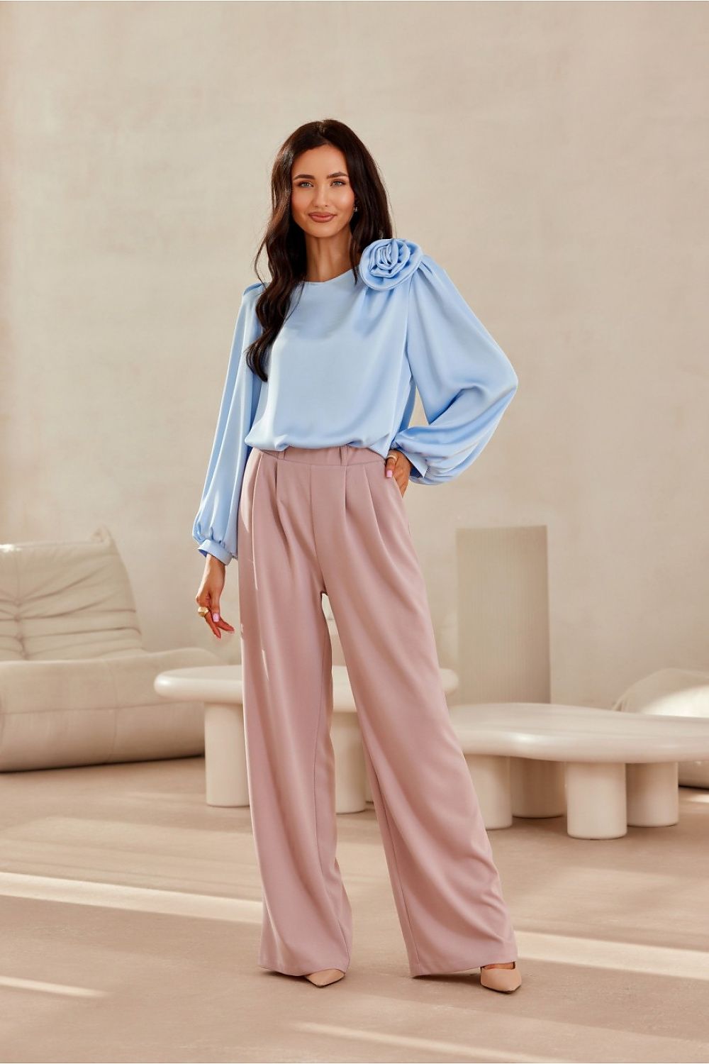Evelyn Satin Blouse | Roco Fashion
