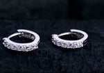 Fae Sterling Silver Huggie Earrings