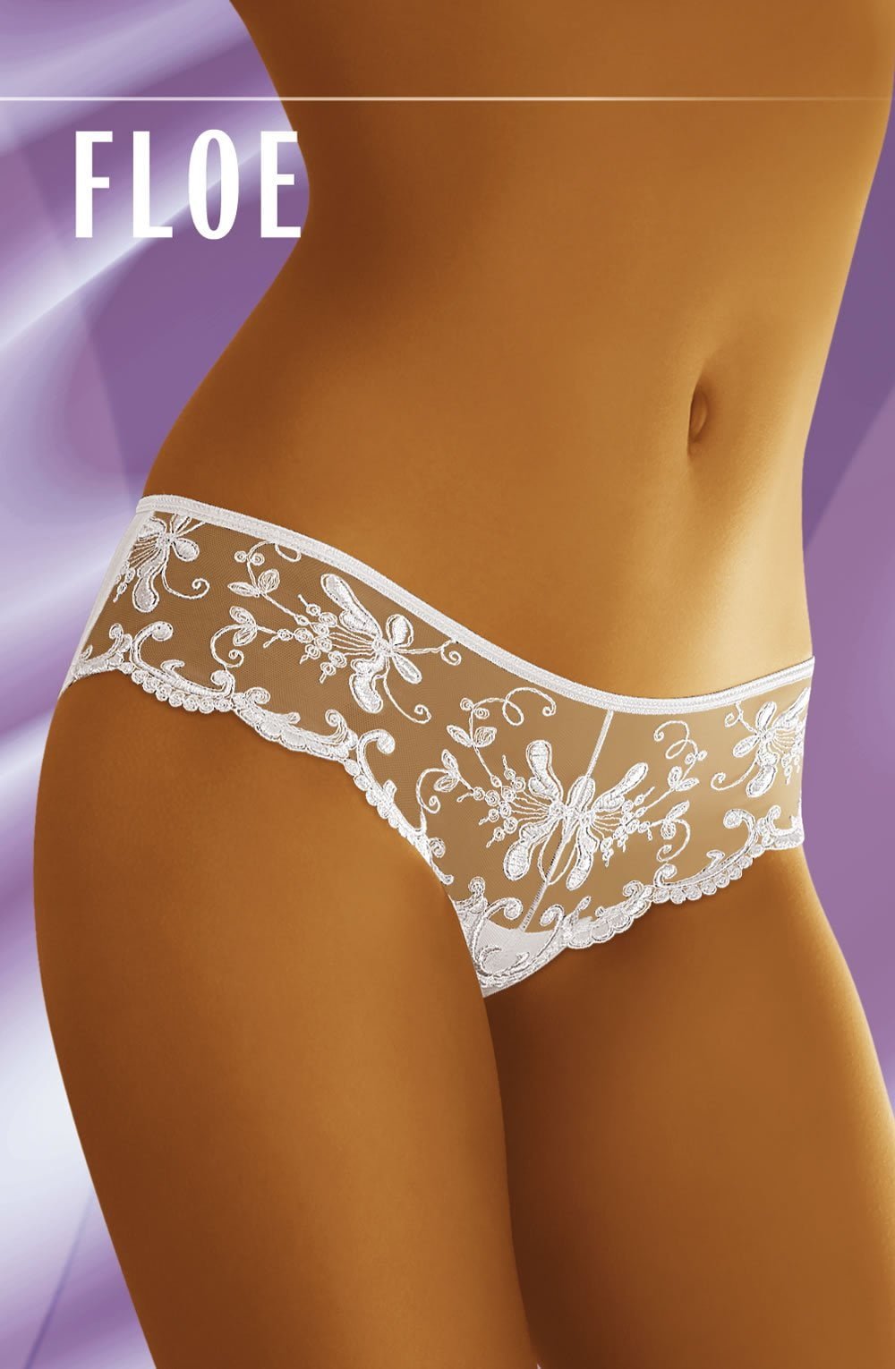 Wolbar Floe Lacy Briefs White