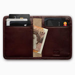 Herringbone Wallet, Bordeaux Red | Mantidy®