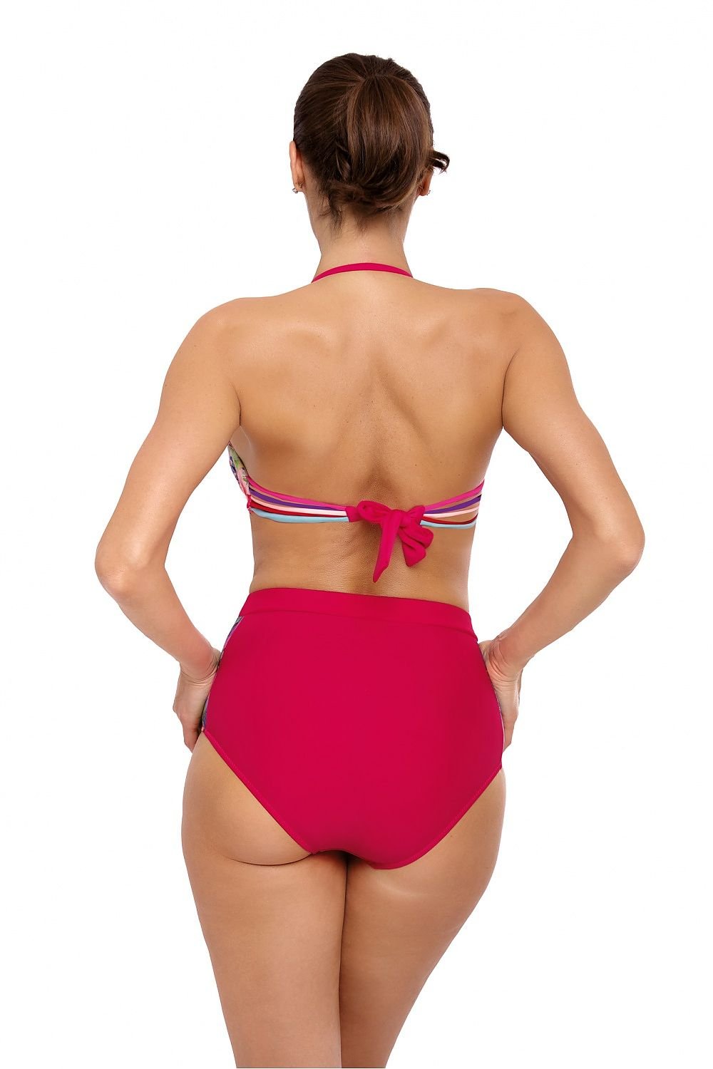 High Waisted Retro Floral Two Piece Bikini Set | Marko