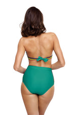 High Waisted Retro Floral Two Piece Bikini Set | Marko