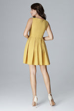 Lenitif Sleeveless Cocktail Dress with Flared Skirt