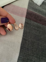 Rose Gold Plated Sterling Silver Locket Necklace