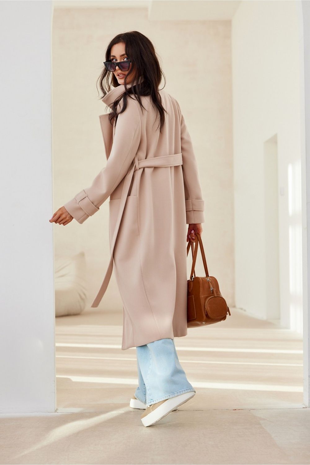 Long Sleeve Classic Collar Autumn / Winter Coat | Roco Fashion