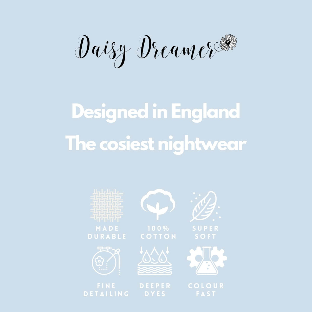Daisy Dreamer Luxury Terry Cotton Bath Robe - Ultra-Soft Absorbent Dressing Gown