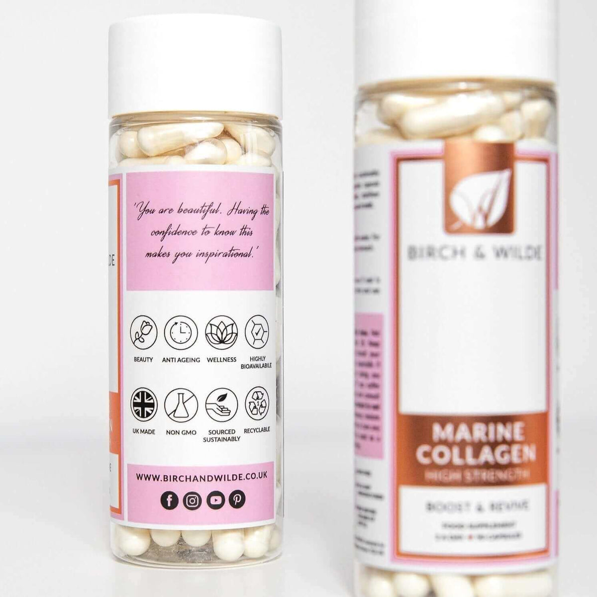 Birch & Wilde Marine Collagen 1200mg 90 Capsules