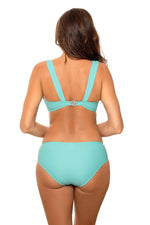 Marko Bardot Push-Up Two-Piece Bikini Set with Jeweled Decoration