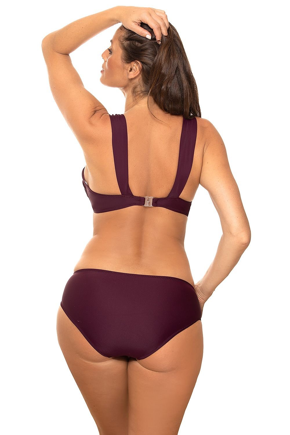 Marko Bardot Push-Up Two-Piece Bikini Set with Jeweled Decoration