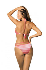 Marko Push-Up Two-Piece Bikini Set with Decorative Trim and Strappy Briefs