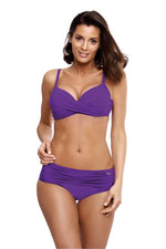 Marko Sophie Two-Piece Padded Bikini Set with High-Waisted Bottoms violet