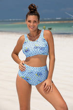 Marko Sporty Two-Piece High-Waisted Bikini Set blue