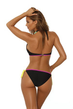 Marko Two-Piece Padded Push-Up Tie-Neck Bikini Set