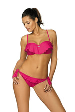 Marko Two-Piece Ruffled Push-Up Brazilian Bikini Set