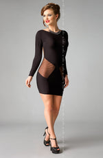 Me Seduce Sophie Erotic Mini Dress Black