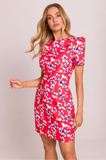 Moe Floral Mini Daydress with Puffed Sleeves multicolor 2