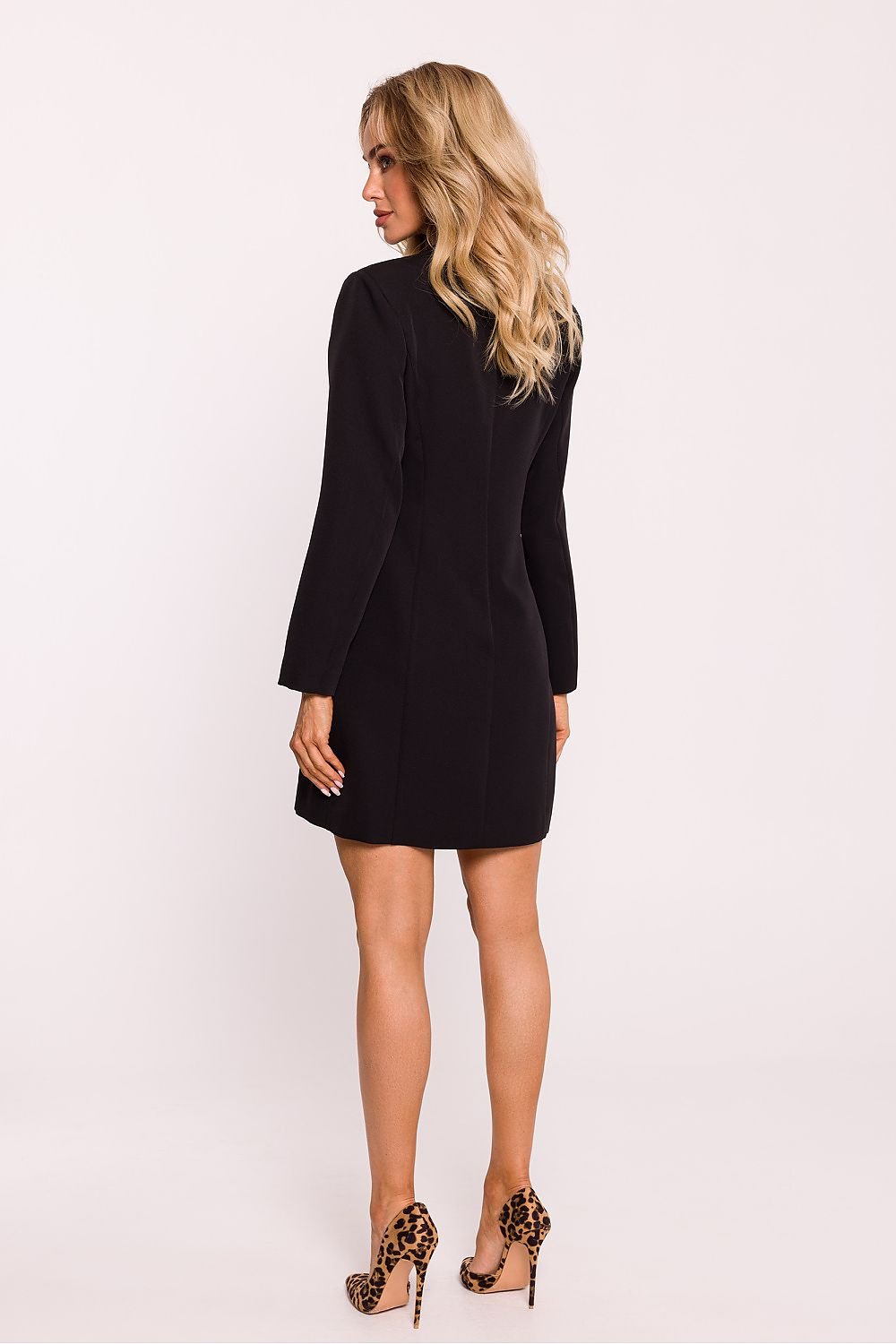 Moe Jacket-Style Daydress with Gold Buttons and Collar