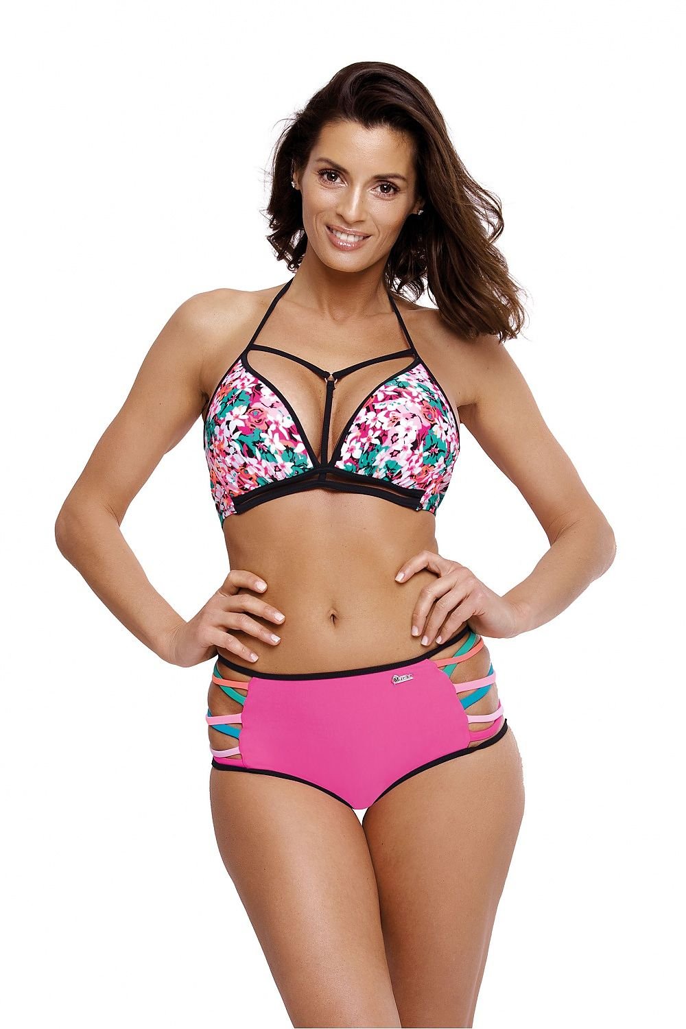 Molly Floral Two Piece Bikini Set | Marko Pink