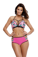 Molly Floral Two Piece Bikini Set | Marko Pink