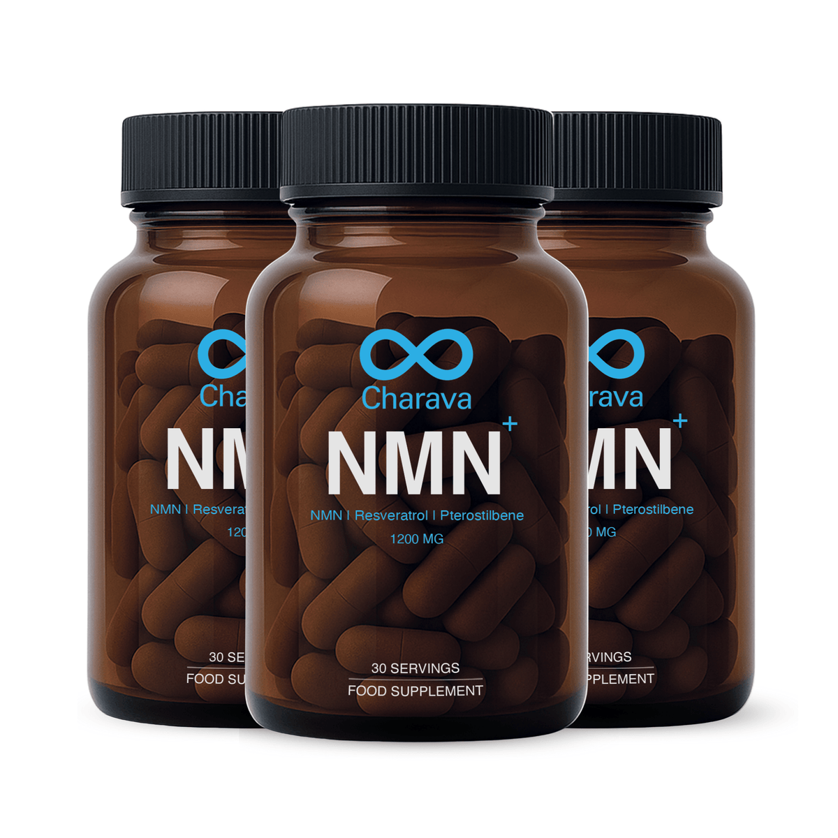 NMN+1200 (NMN, Resveratrol, Pterostilbene) 90 Days