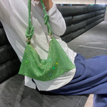 Ophelia Luxury Niche Design Diamond-Studded Handbag Green