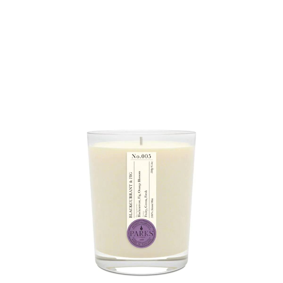Parks London Blackcurrant & Fig 1 Wick Scented Candle 180g