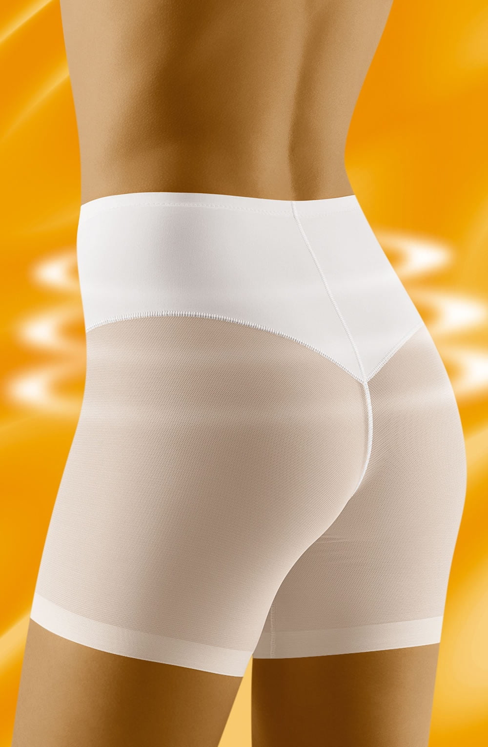 Wolbar Relaxa Microfibre Shaping Mesh Shorts White